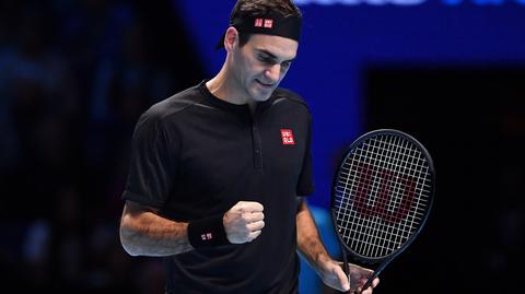 Skrót meczu Federer - Thiem w ATP Finals