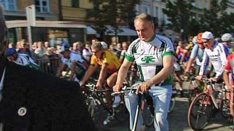 Waldemar Pawlak walczy o głosy cyklistów
