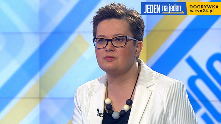 Katarzyna Lubnauer w dogrywce "Jeden na jeden" na tvn24.pl