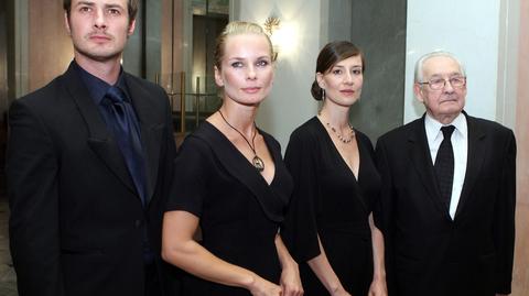 Aktorzy: Paweł Małaszyński, Magdalena Cielecka i Maja Komorowska oraz reżyser Andrzej Wajda