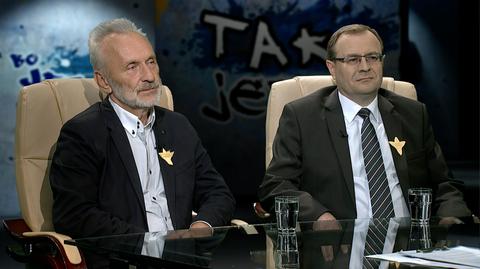 prof. Antoni Dudek  i prof. Andrzej Żbikowski w Tak Jest