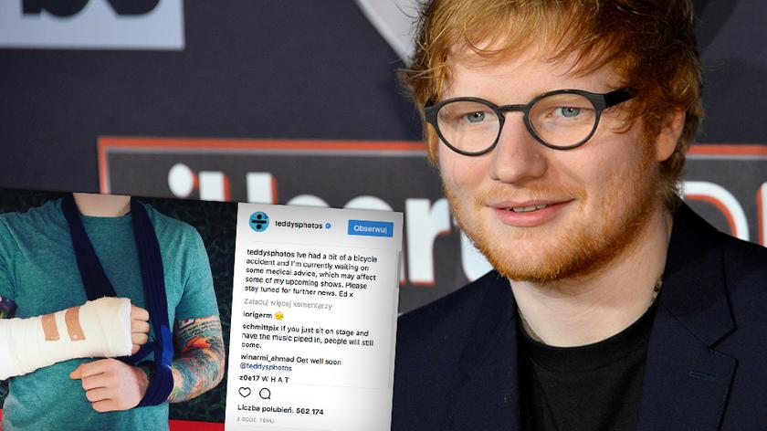 Ed Sheeran miał wypadek