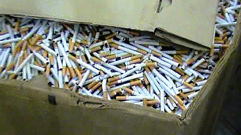 22 tony tytoniu, milion sztuk papierosów