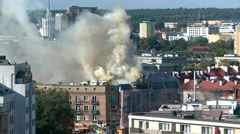 Pożar kamienicy w centrum Białegostoku