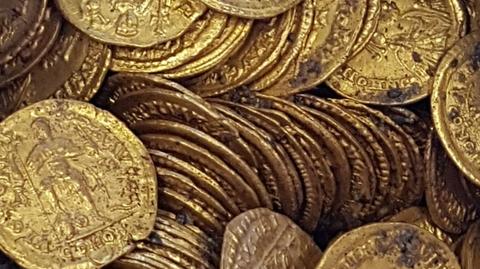 Monety warte miliony euro znalezione w czasie prac budowlanych. "Skarb archeologiczny"