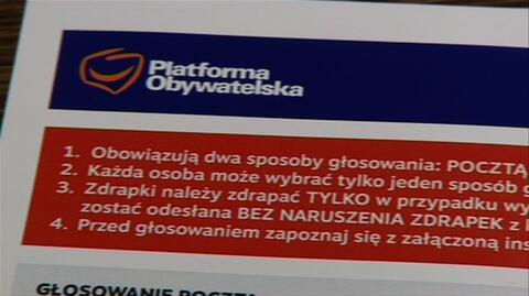 Internetowe głosowanie na szefa PO