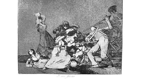 Francisco de Goya - grafika z cyklu "Okropności wojny"