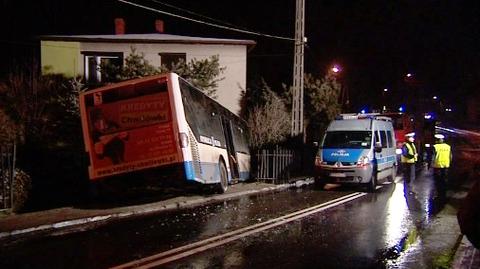 Wypadek autobusu w Rybniku