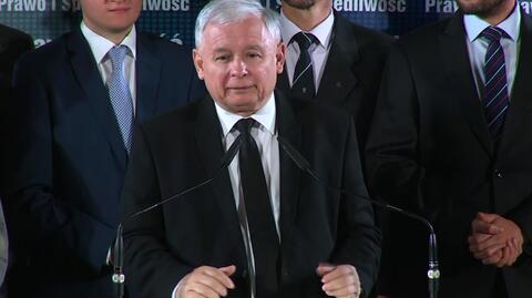 Jarosław Kaczyński na okręgowej konwencji wyborczej PiS w Koszalinie