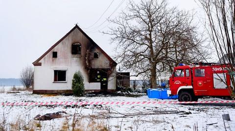 Pożar w Dusznikach, zginęło dwoje dzieci