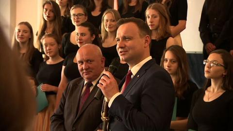 Andrzej Duda odwiedzł swoją szkołę