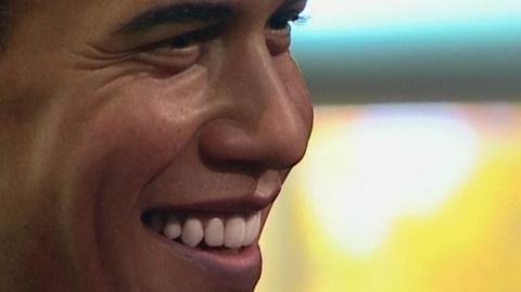 Woskowy uśmiech Obamy