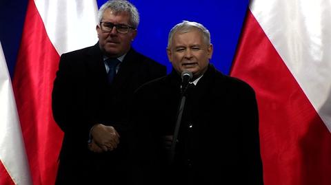 Jarosław Kaczyński na manifestacji PIS-u