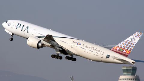 Samolot odleciał z Karaczi w Pakistanie