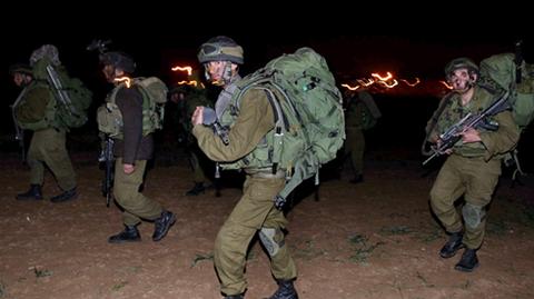 Wejście żołnierzy do Strefy Gazy