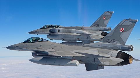 Polskie F-16 wystartują dziś z Łasku