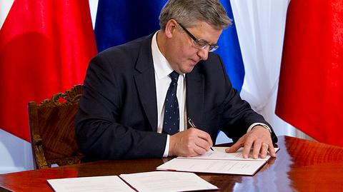 Prezydent podpisywał dziś ustawy