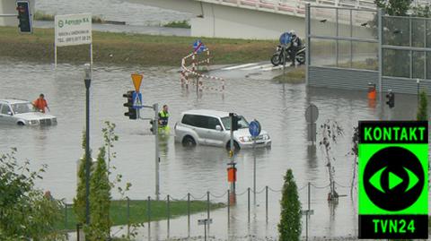 Ulewy w Poznaniu i Przemyślu