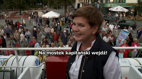 Beata Szydło opływa kraj