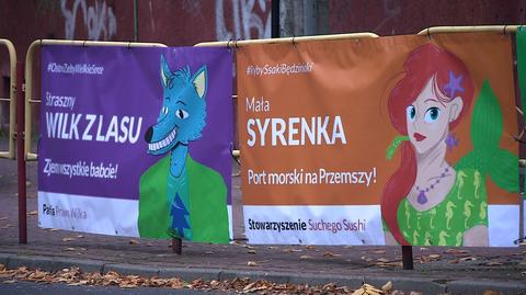 Teatr walczy z plakatami wyborczymi - postaciami z bajek