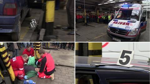 Policjanci ćwiczyli z medykami jak zachowywać się na miejscu tragedii