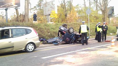 Do wypadku doszło na jednej z warszawskich arterii (fot. Janusz)