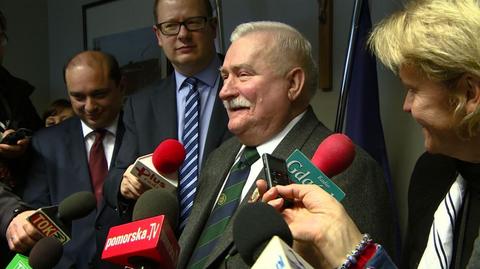 Lech Wałesa w nowym gabinecie