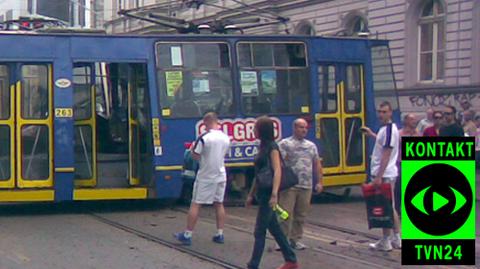 Tramwaj wjechał w grupę pieszych