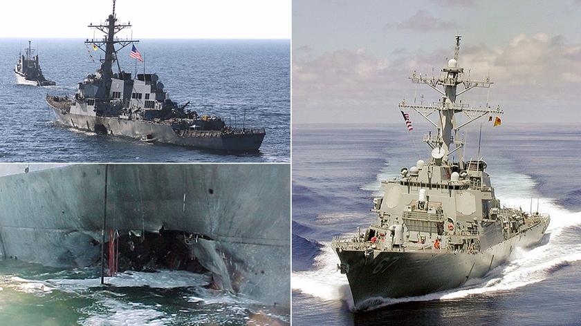 USS Cole po ataku terrorystycznym