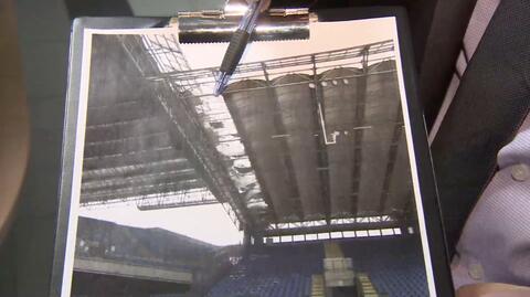 Tak doszło do uszkodzenia dachu na stadionie Wisły