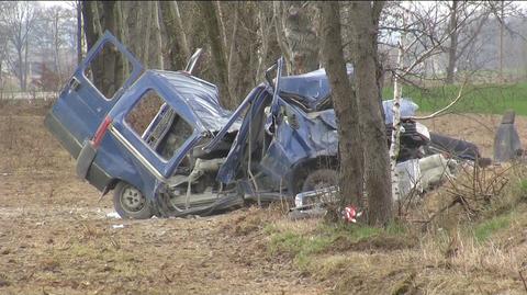 Wypadek pod Olesnem. Jedna osoba nie żyje