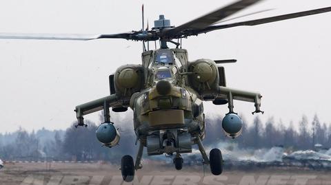 Rosyjskie śmigłowce Mi-24 i Mi-8