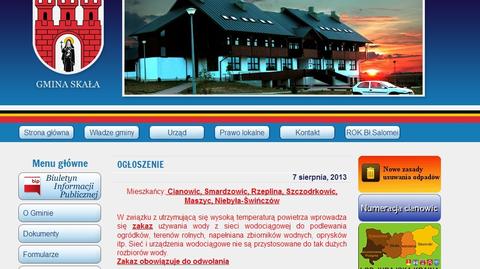 Gmina Skała ostrzega przed upałami