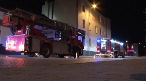 Pożar objął elewację i dach hotelu w Witnicy
