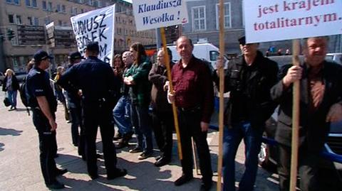 Kolejna pikieta w obronie Klaudiusza Wesołka