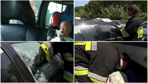 Jak uratować dziecko zamknięte w samochodzie? Zobacz co radzą strażacy