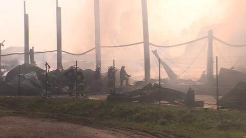 Zniszczenia po pożarze w Lipinkach. Zdjęcia z drona