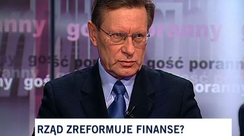 Balcerowicz: reforma finansów jest w interesie PO