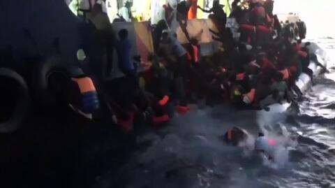 NOC | Dramatyczna akcja ratunkowa na Morzu Śródziemnym. "Dziękuję za wszystko, co zrobiliście"