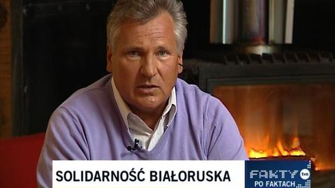 Aleksander Kwaśniewski ocenia szanse Białorusi