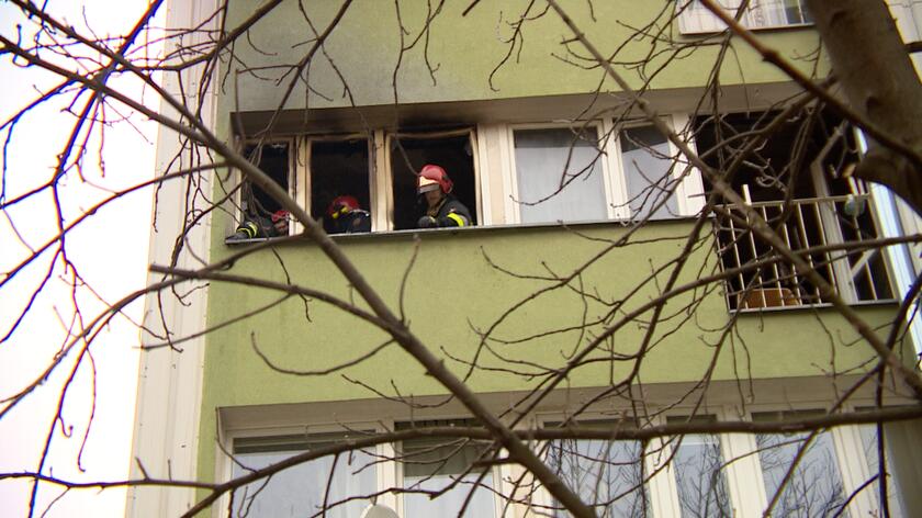 Pożar w bloku. Jedna osoba nie żyje