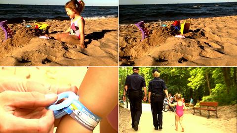 Policja apeluje do rodziców: Pilnujcie dziecka na plaży