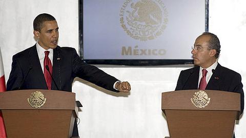 Barrack Obama podczas wizyty w Meksyku
