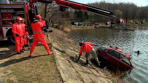 Strażacy i ratownicy wodni ćwiczą w Katowicach 