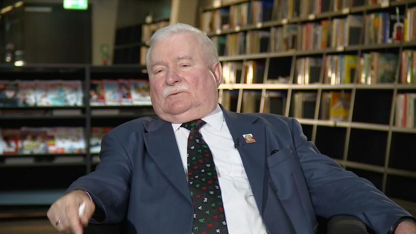 Lech Wałęsa był gościem "Kropki nad i"