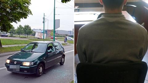 15-latek uciekał kradzionym autem przed policją