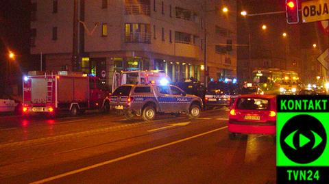 Wypadek policyjnego busa w Poznaniu