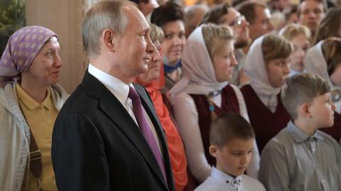Władimir Putin w Monastyrze Srietienskim 