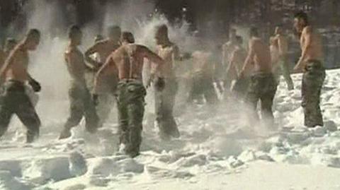 Śnieżne szkolenia koreańskich żołnierzy