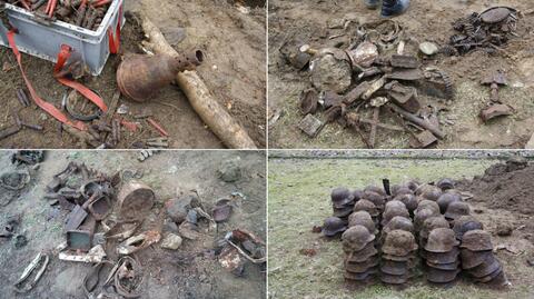 Saperzy odkopali przedmioty z czasów II wojny światowej